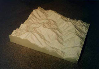 スムース型 山岳立体モデル 写真