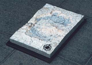 阿蘇山 立体地図写真