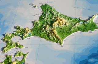 北海道立体地図写真