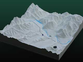 北海道立体模型写真