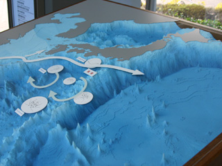 水産研究所 日本列島近海海底地形模型