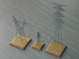 高圧線鉄塔模型